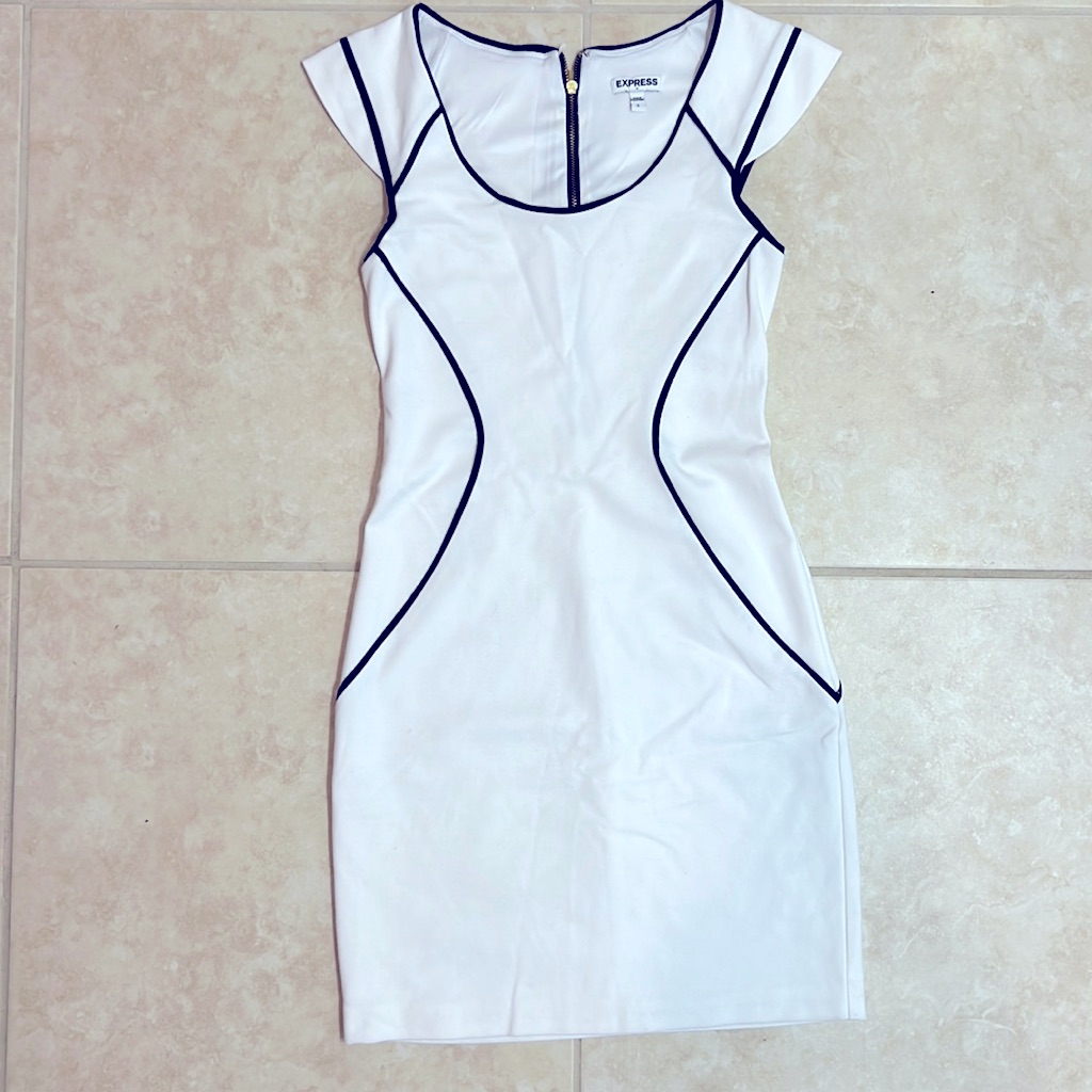 Express | Dresses | Express White Mini Dress With Mini Sleeves Size | Poshmark Express | Dresses | Express White Mini Dress With Mini Sleeves Size | Poshmark